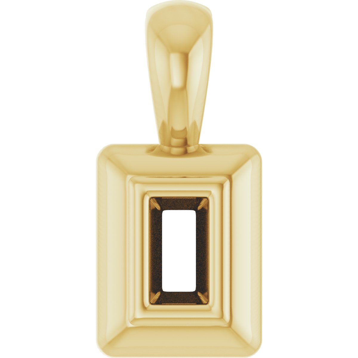 Bezel-Set Solitaire Pendant