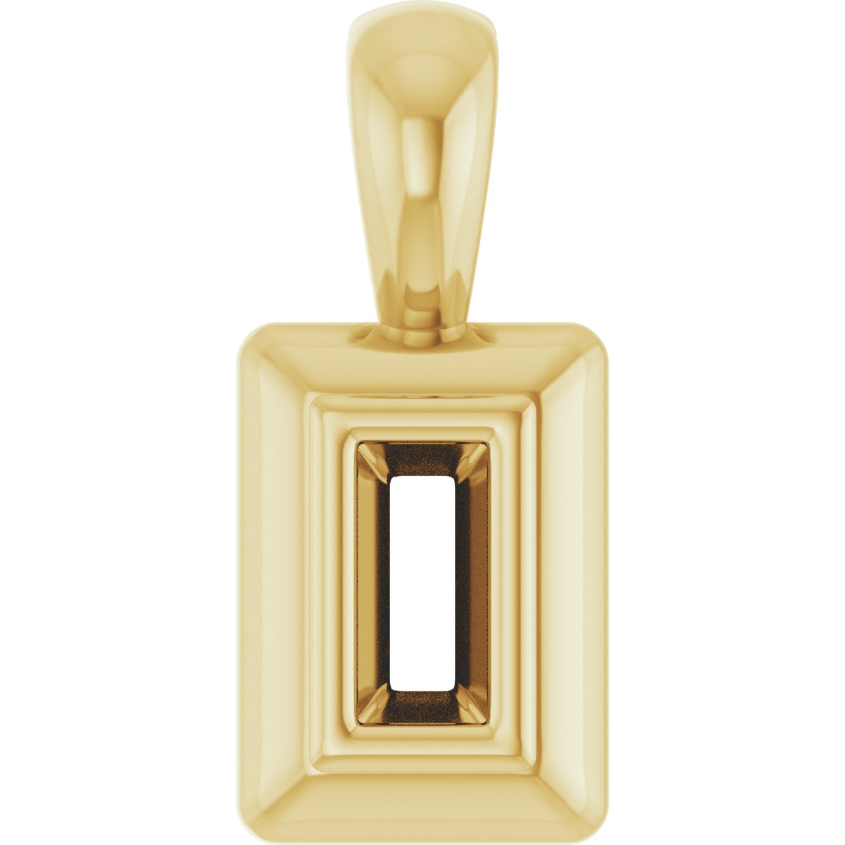 Bezel-Set Solitaire Pendant