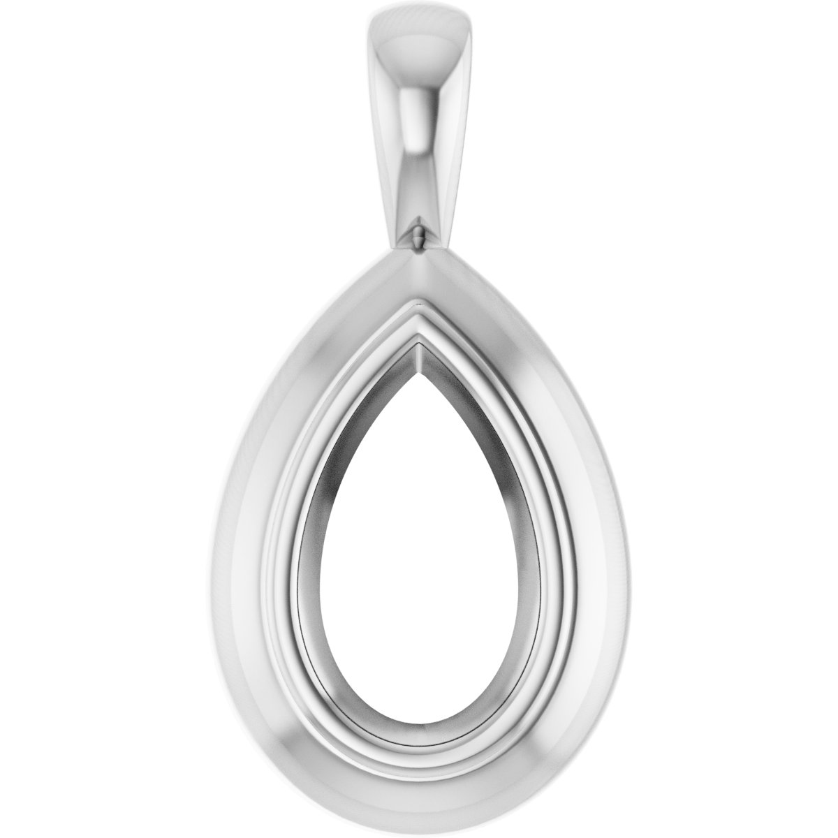 Bezel-Set Solitaire Pendant