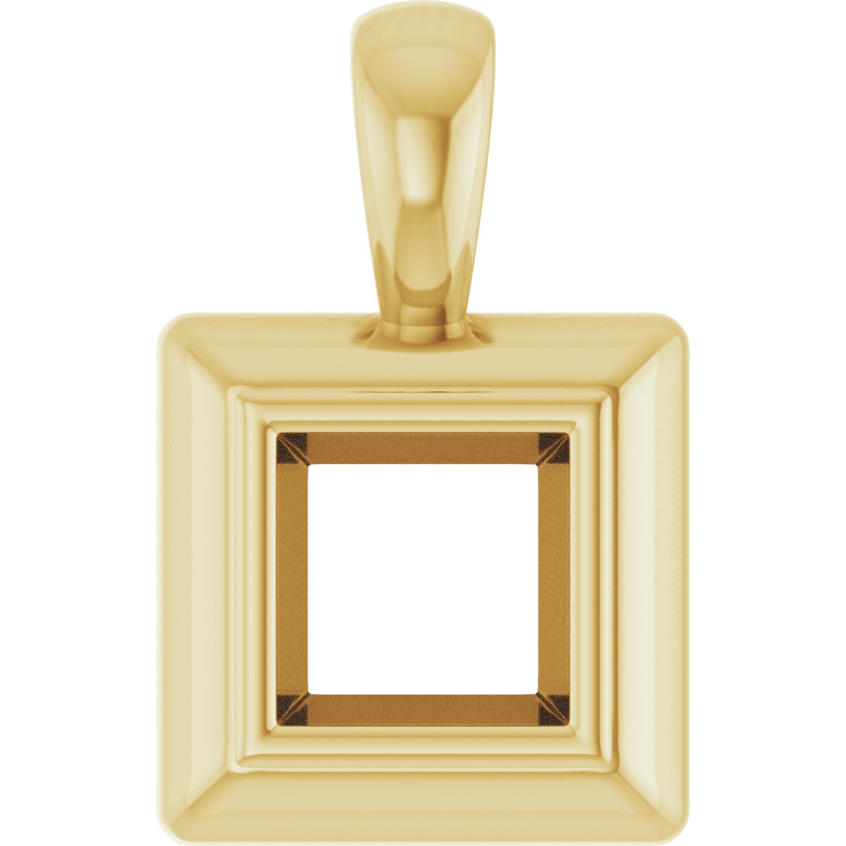 Bezel-Set Solitaire Pendant