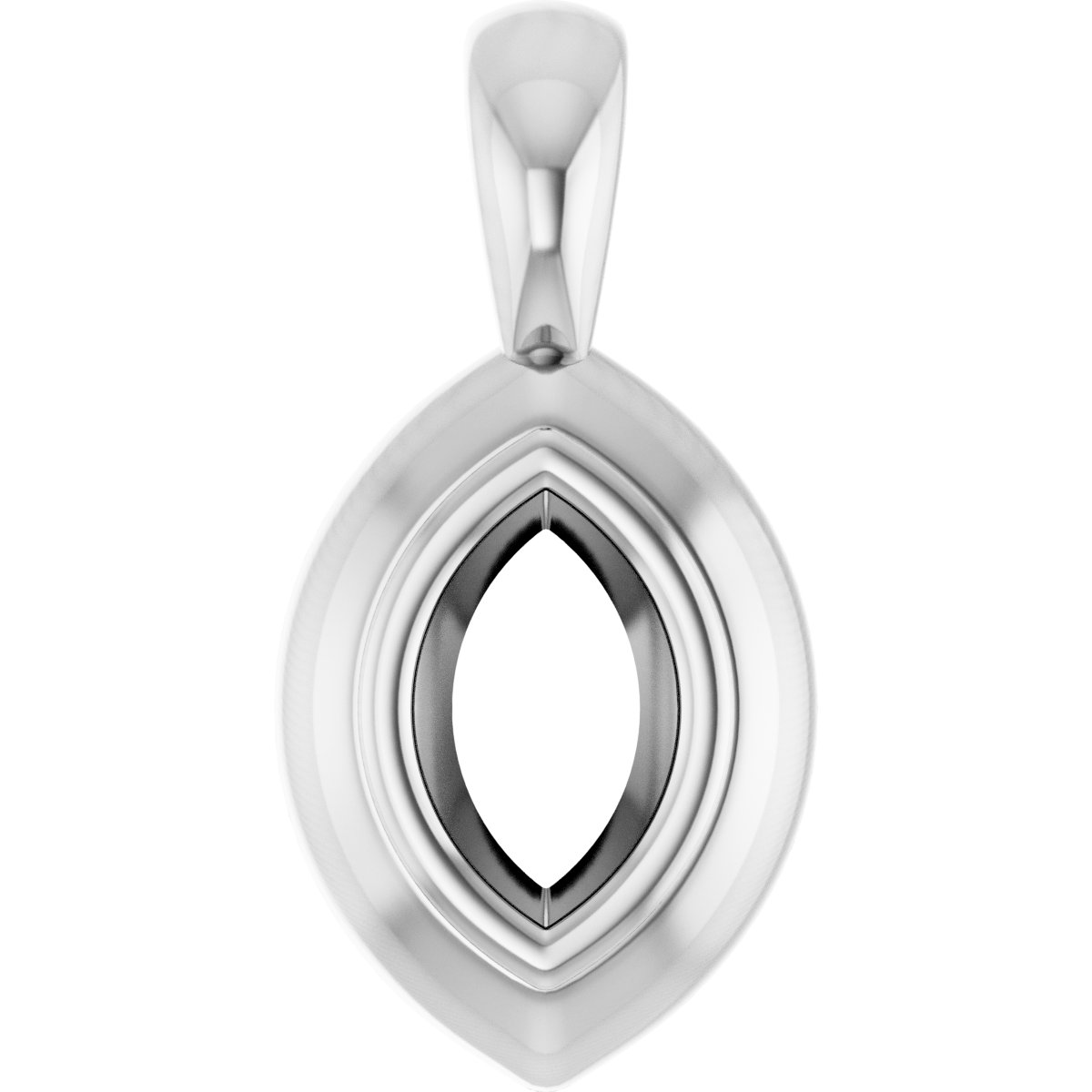 Bezel-Set Solitaire Pendant