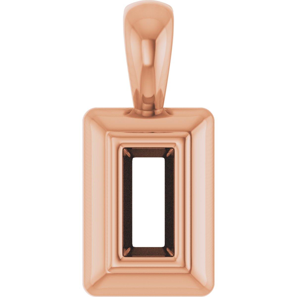 Bezel-Set Solitaire Pendant