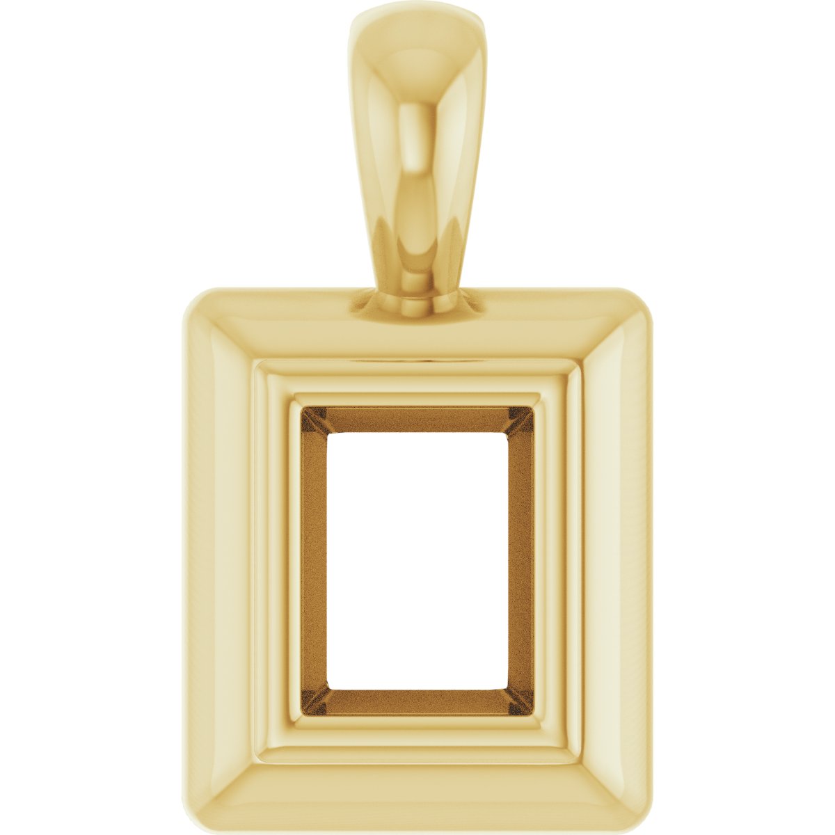 Bezel-Set Solitaire Pendant
