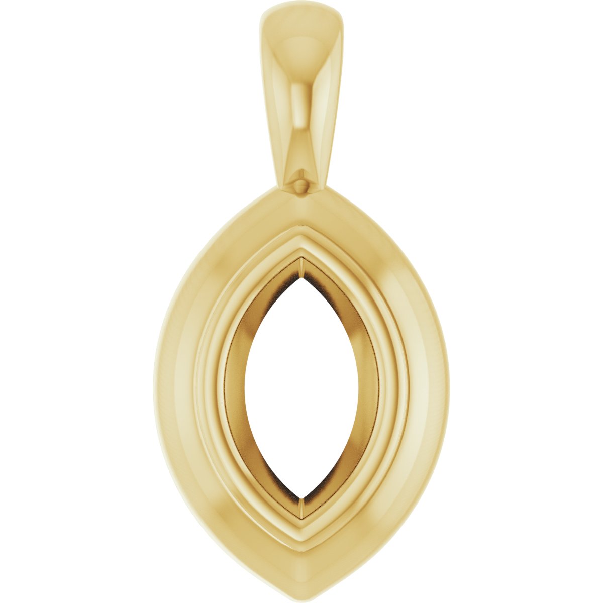 Bezel-Set Solitaire Pendant