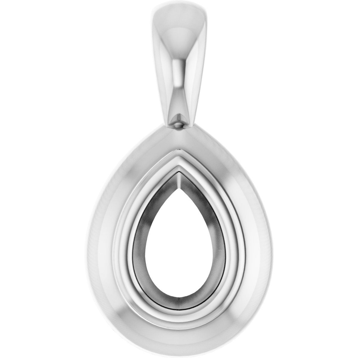 Bezel-Set Solitaire Pendant