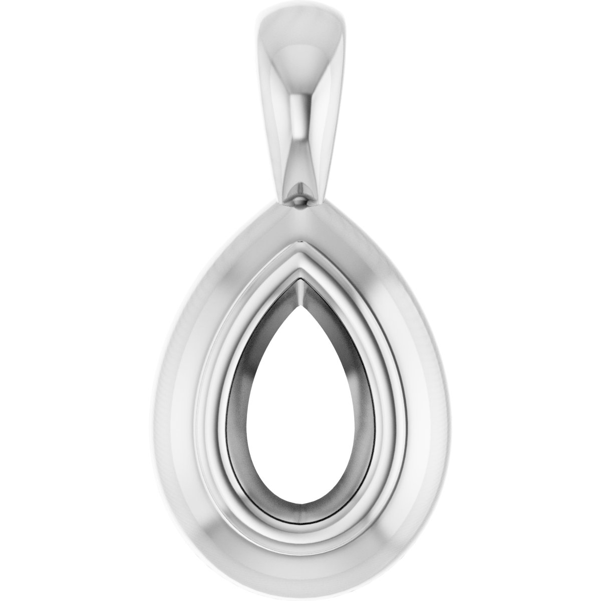 Bezel-Set Solitaire Pendant