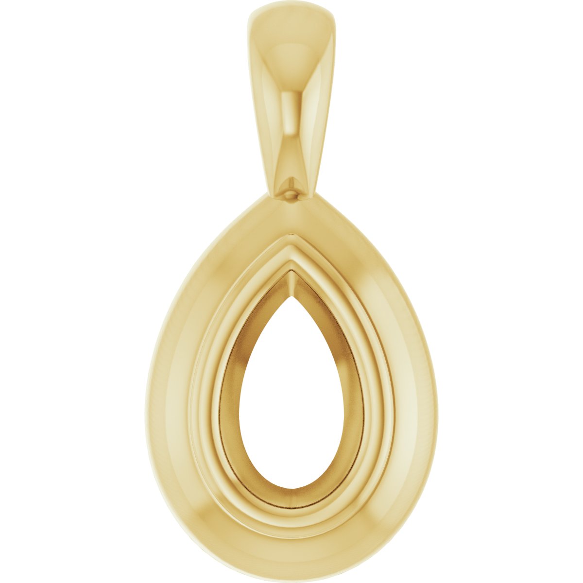 Bezel-Set Solitaire Pendant