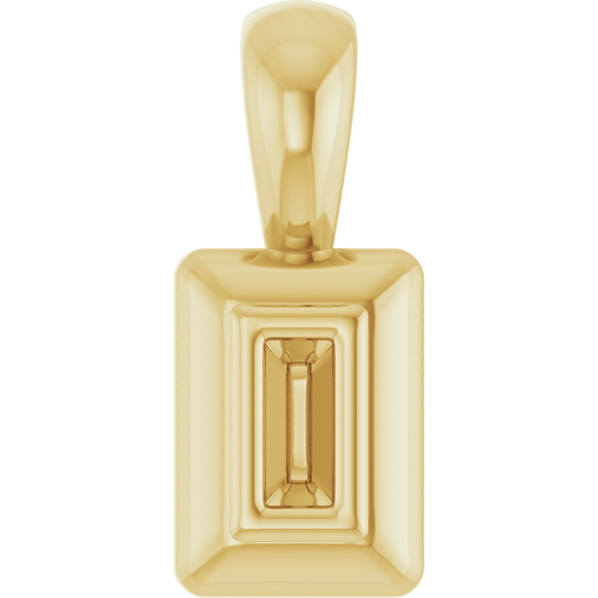 Bezel-Set Solitaire Pendant