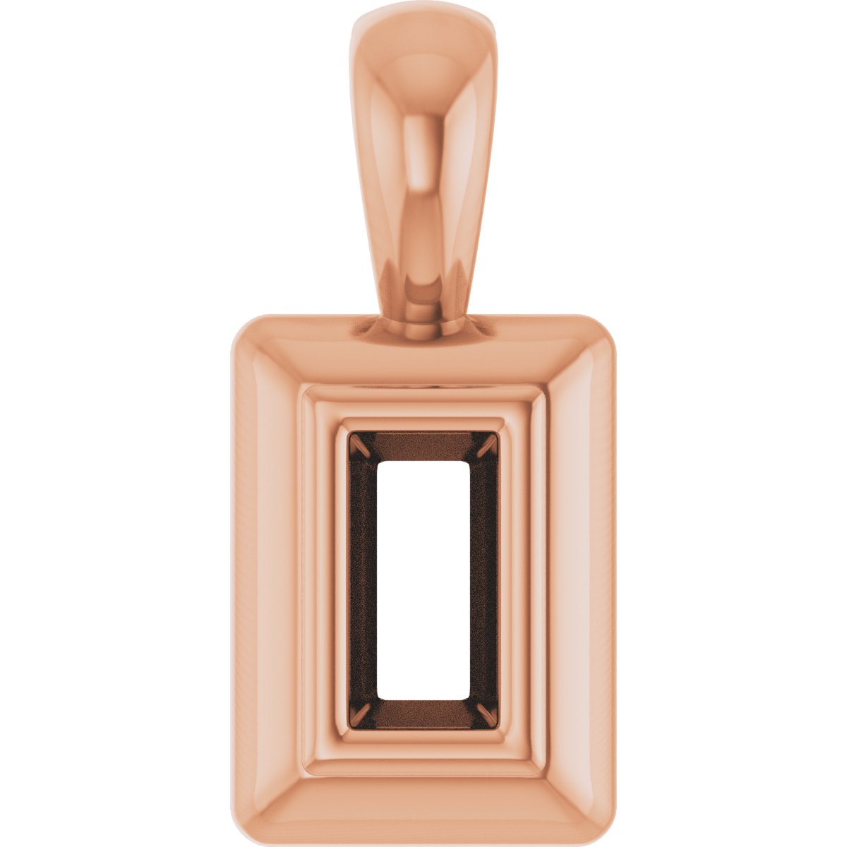 Bezel-Set Solitaire Pendant