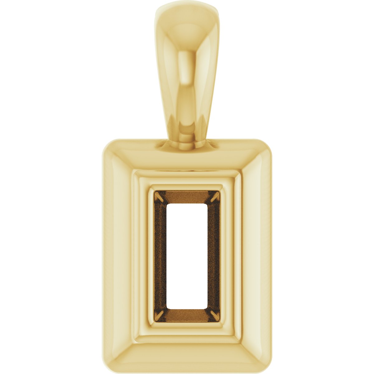 Bezel-Set Solitaire Pendant