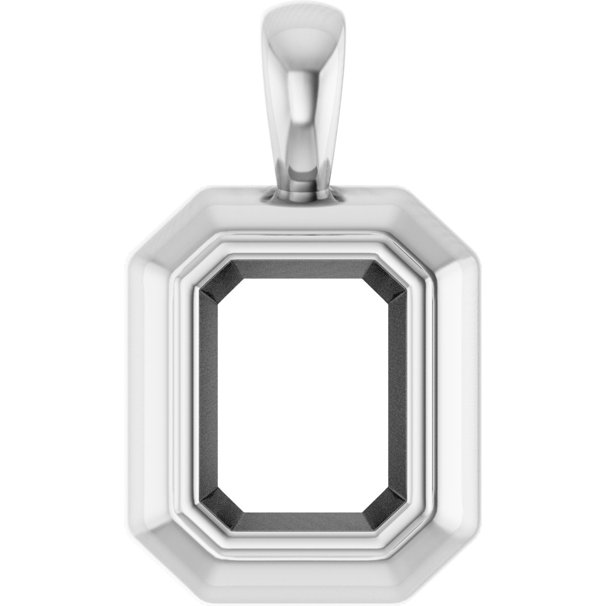 Bezel-Set Solitaire Pendant