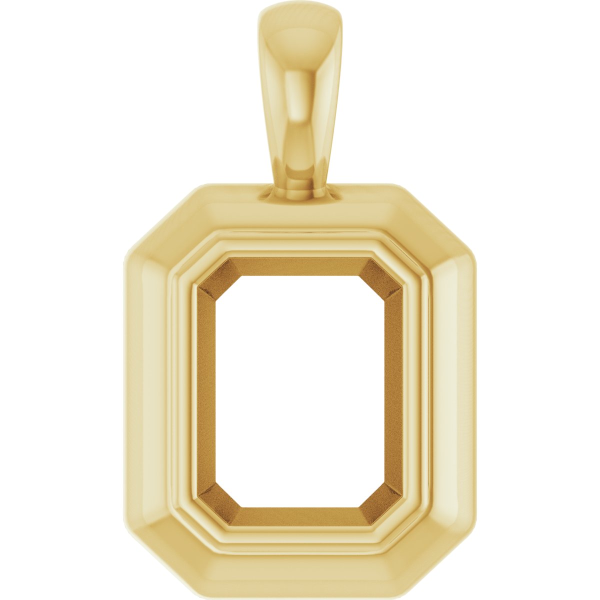Bezel-Set Solitaire Pendant