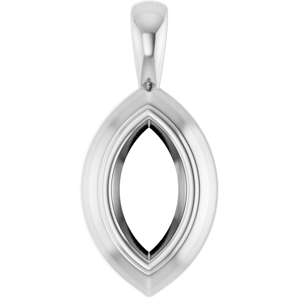 Bezel-Set Solitaire Pendant