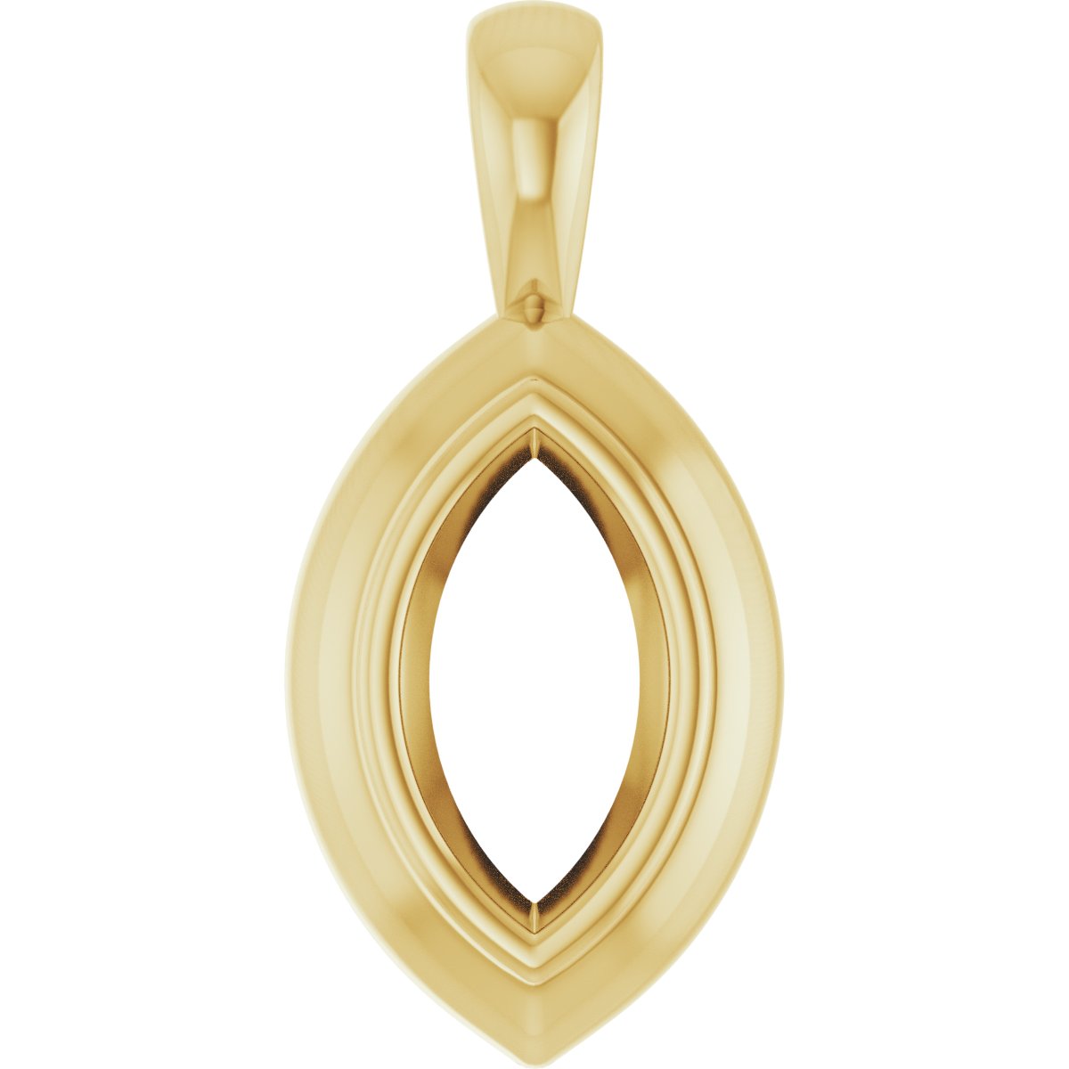 Bezel-Set Solitaire Pendant
