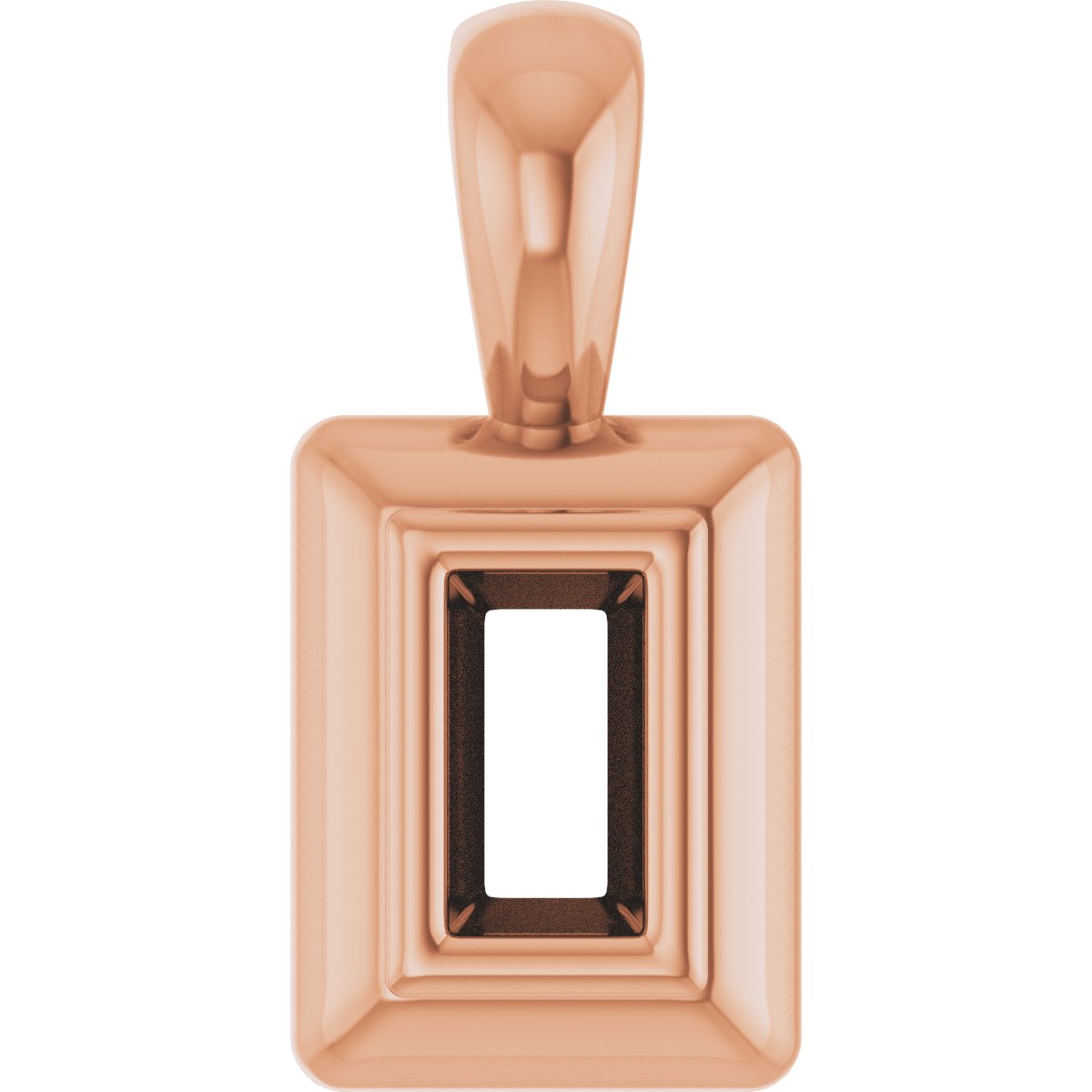Bezel-Set Solitaire Pendant