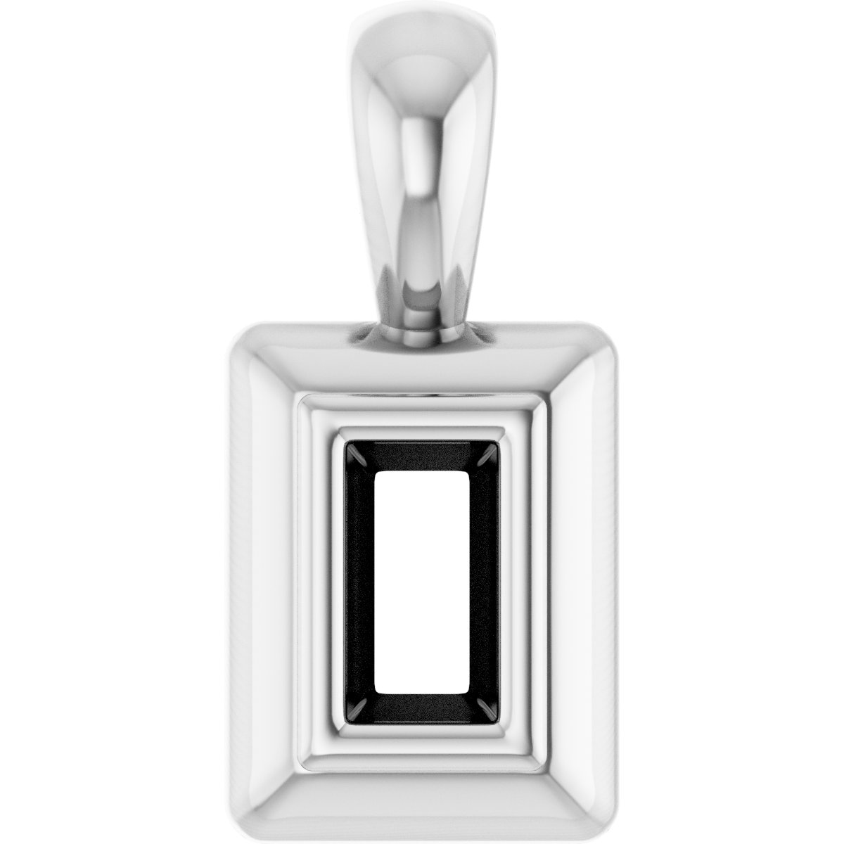 Bezel-Set Solitaire Pendant