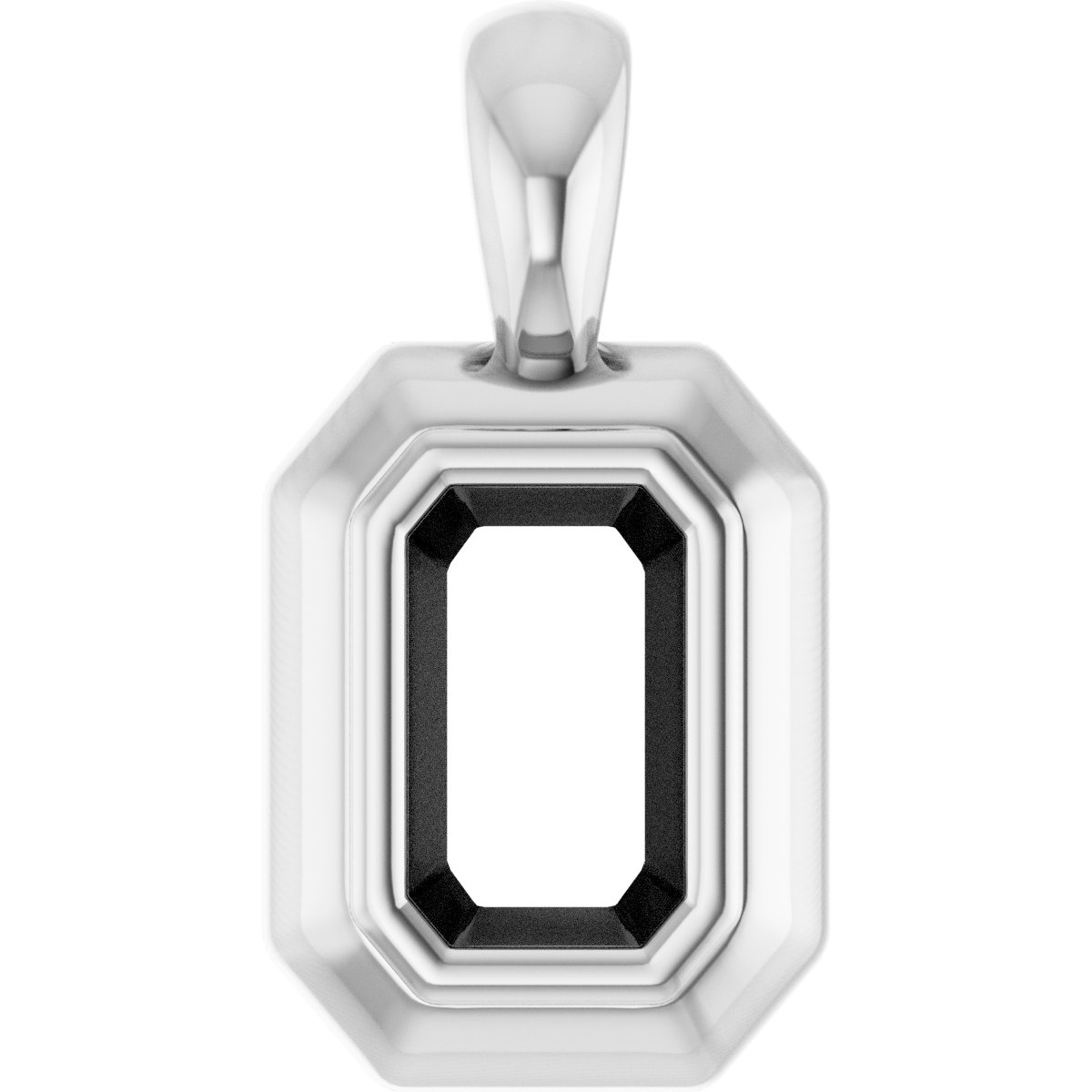 Bezel-Set Solitaire Pendant