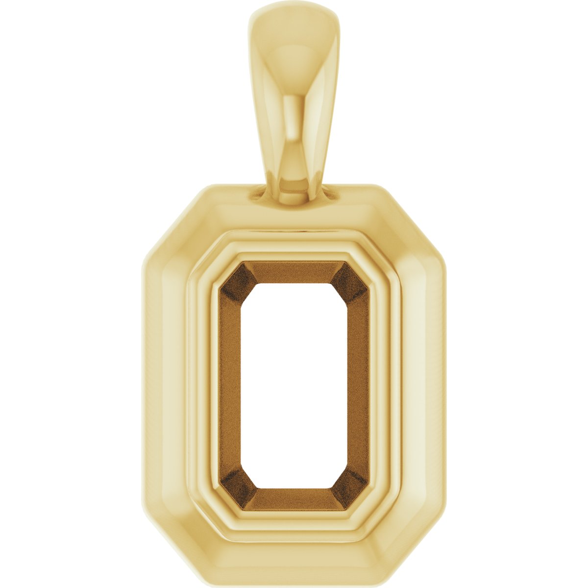 Bezel-Set Solitaire Pendant