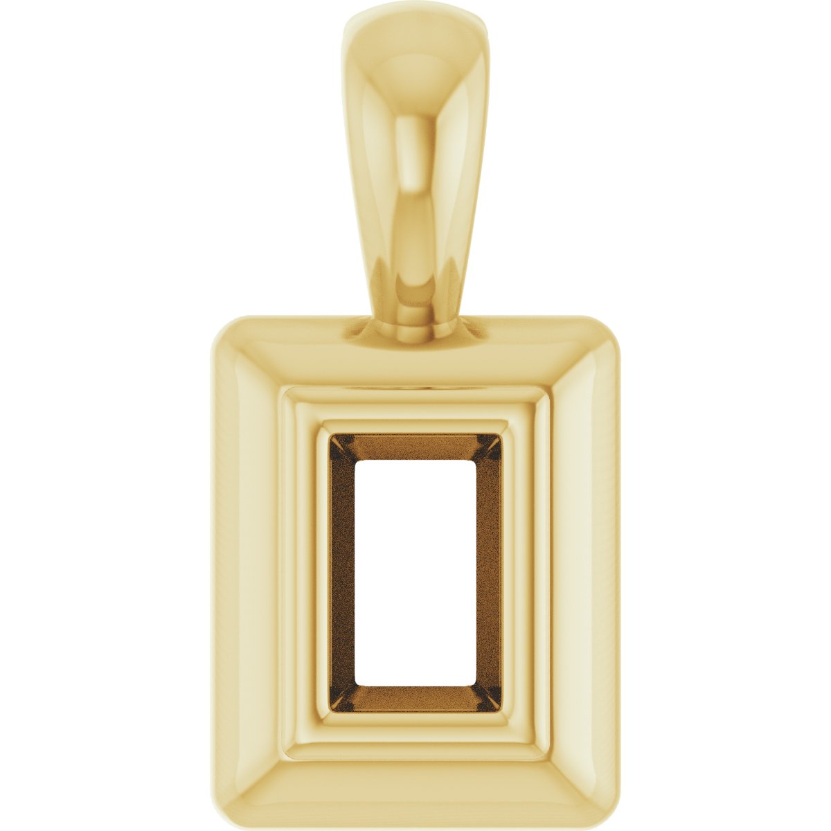 Bezel-Set Solitaire Pendant