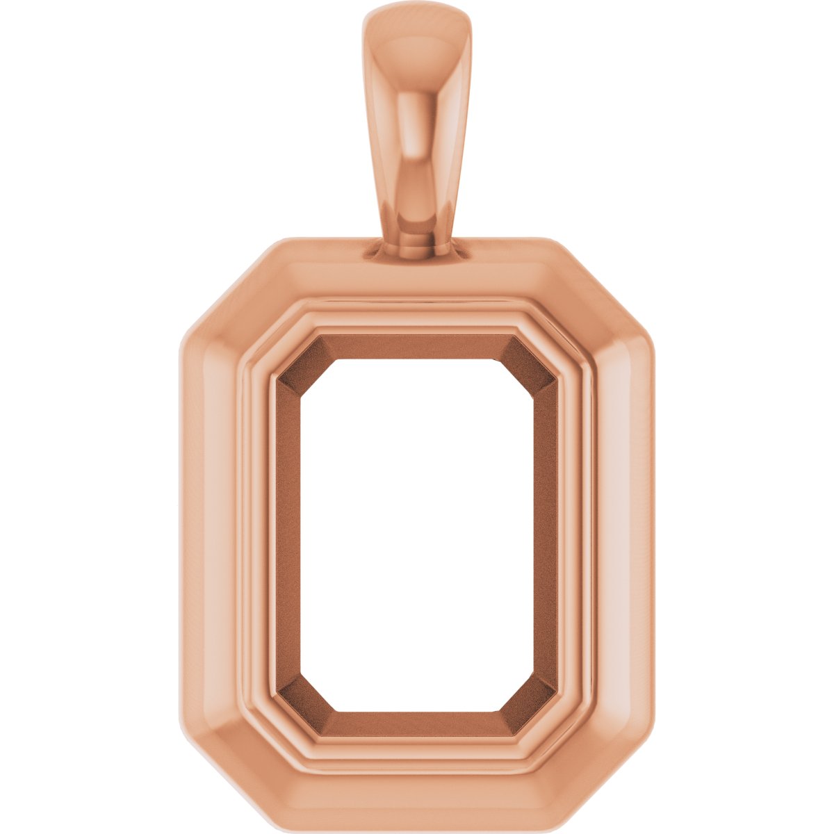 Bezel-Set Solitaire Pendant