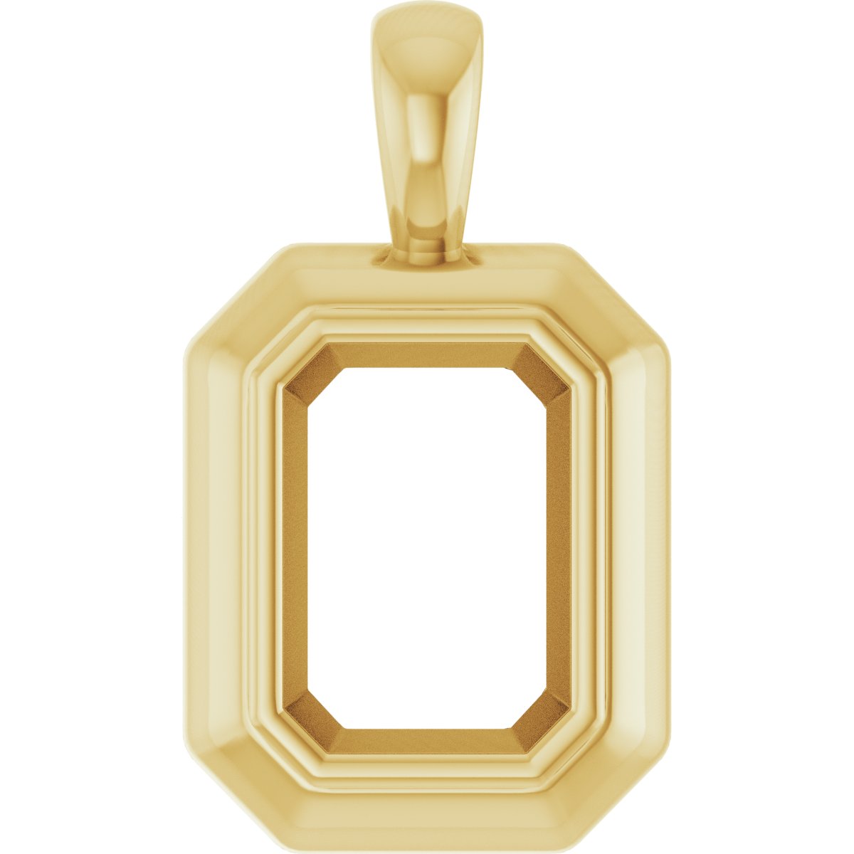 Bezel-Set Solitaire Pendant