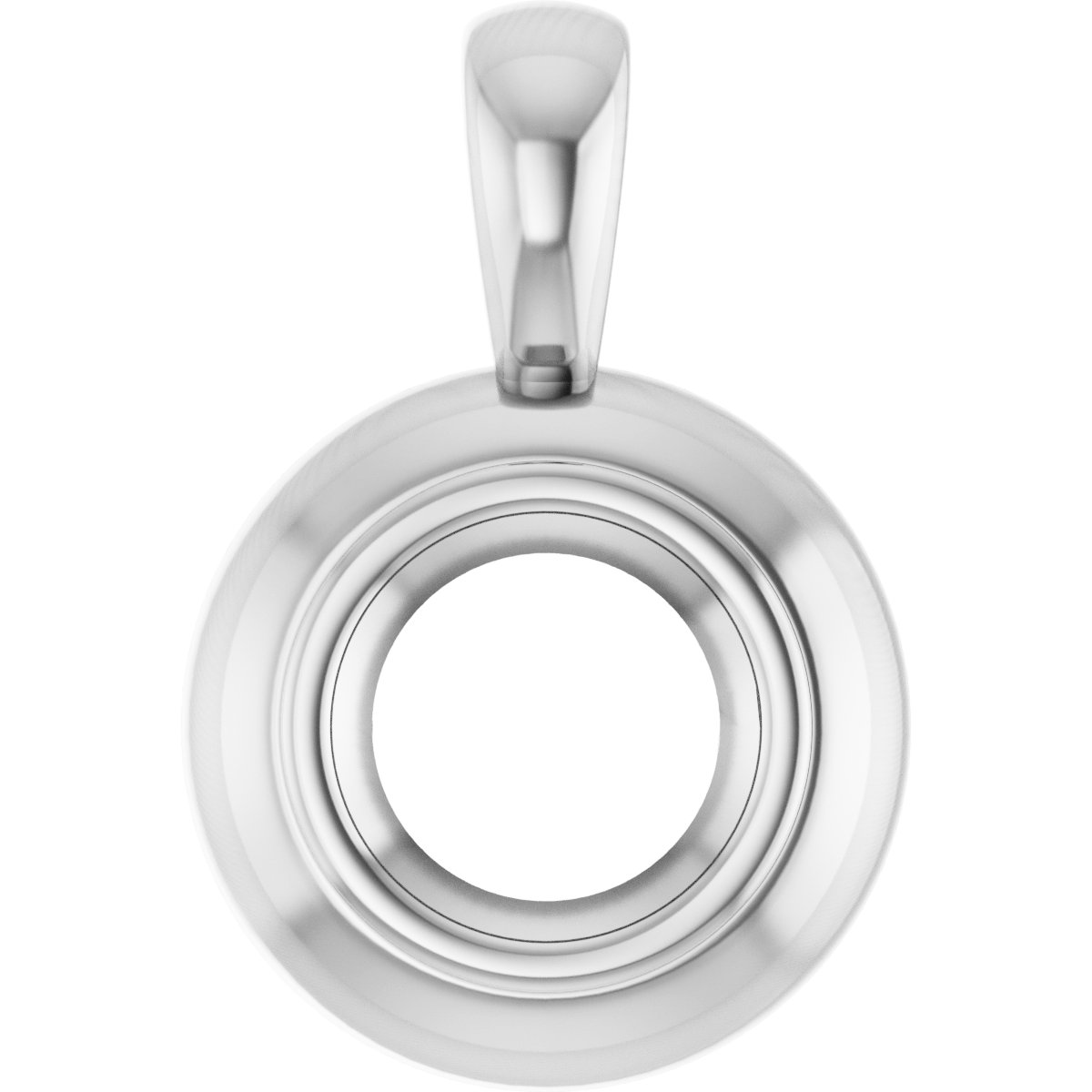 Bezel-Set Solitaire Pendant