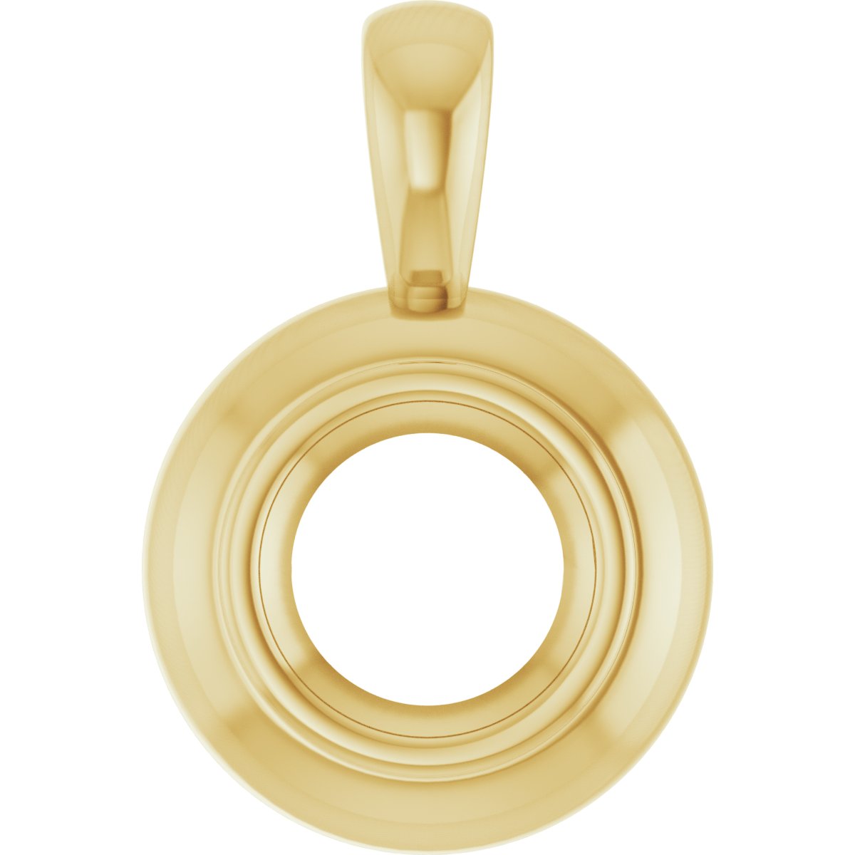 Bezel-Set Solitaire Pendant