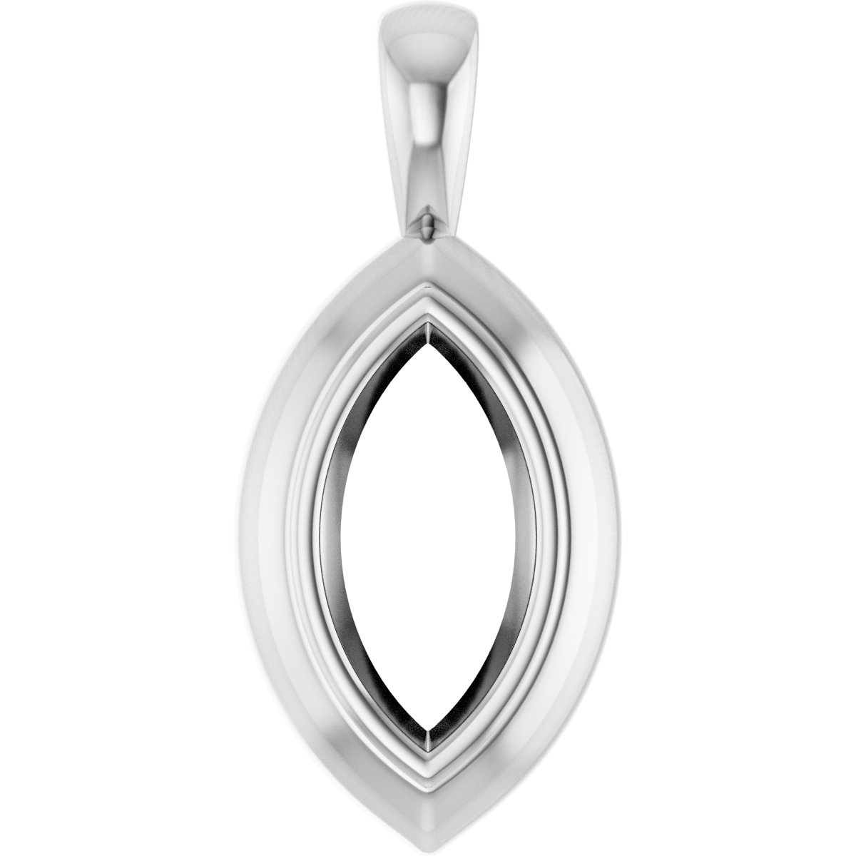 Bezel-Set Solitaire Pendant