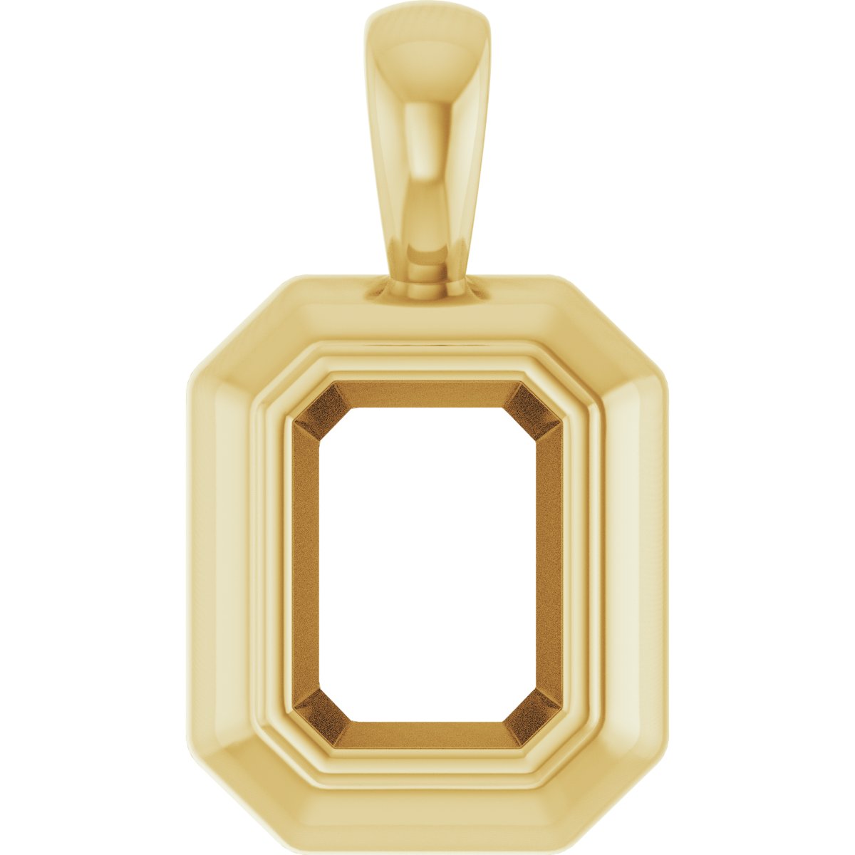Bezel-Set Solitaire Pendant