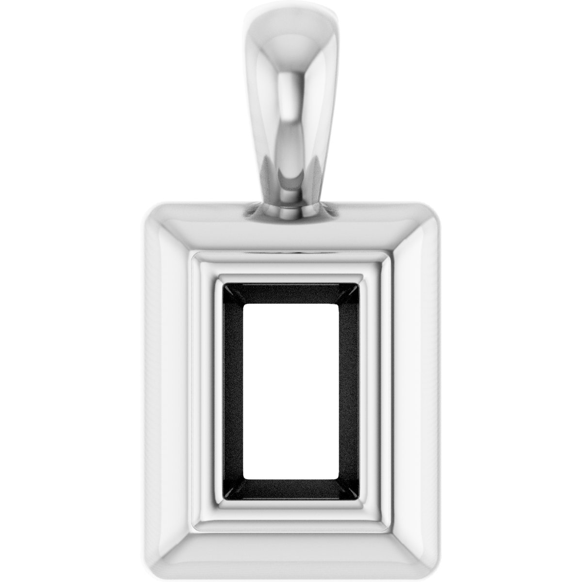 Bezel-Set Solitaire Pendant
