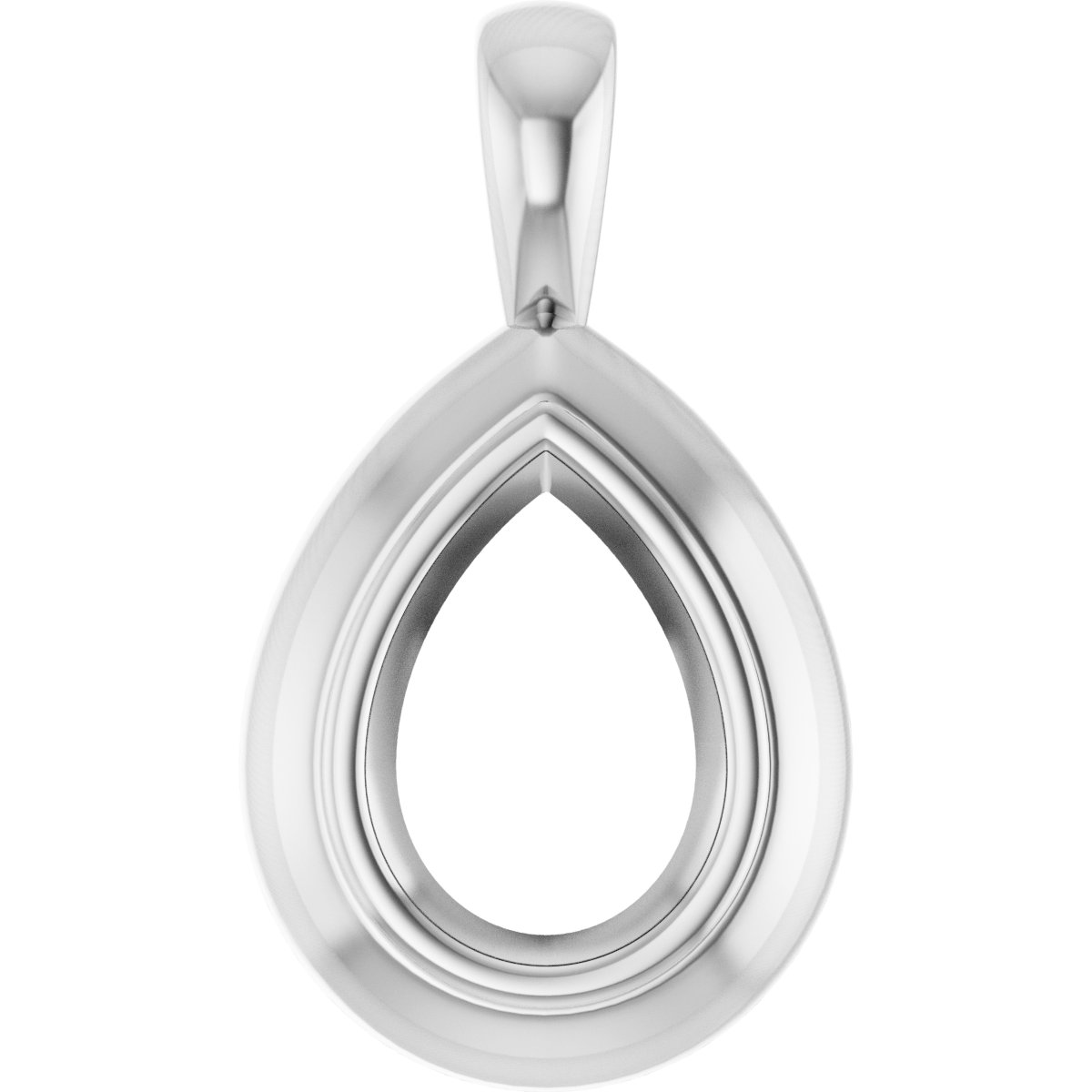 Bezel-Set Solitaire Pendant