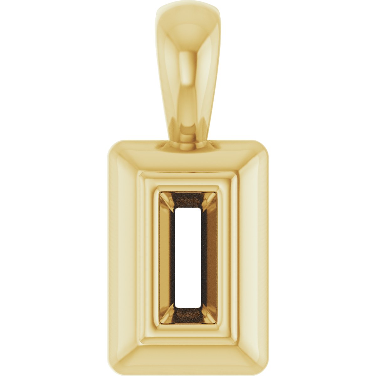 Bezel-Set Solitaire Pendant