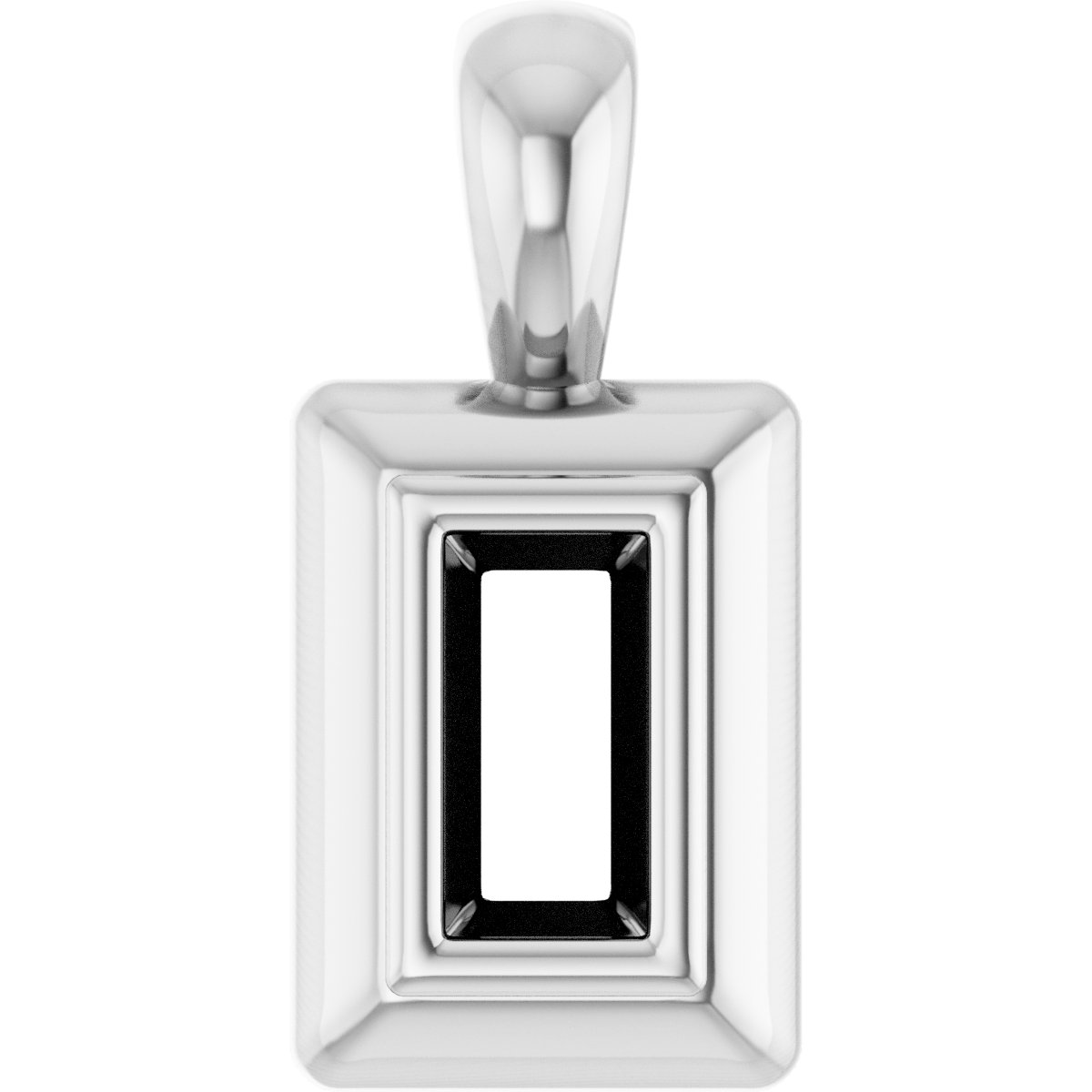 Bezel-Set Solitaire Pendant