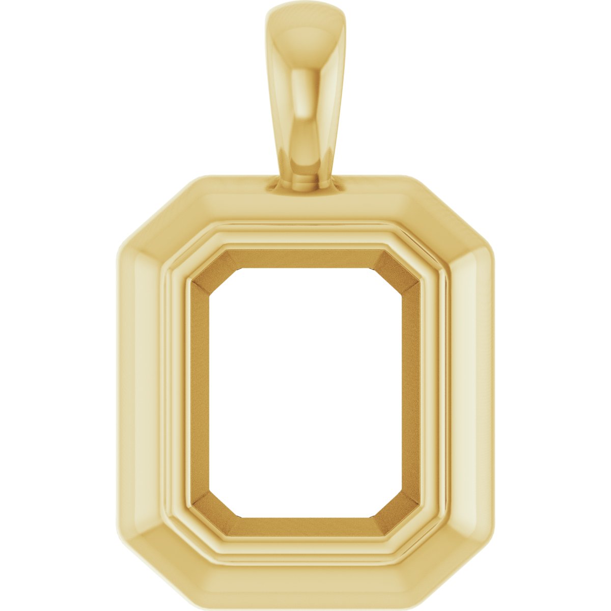 Bezel-Set Solitaire Pendant