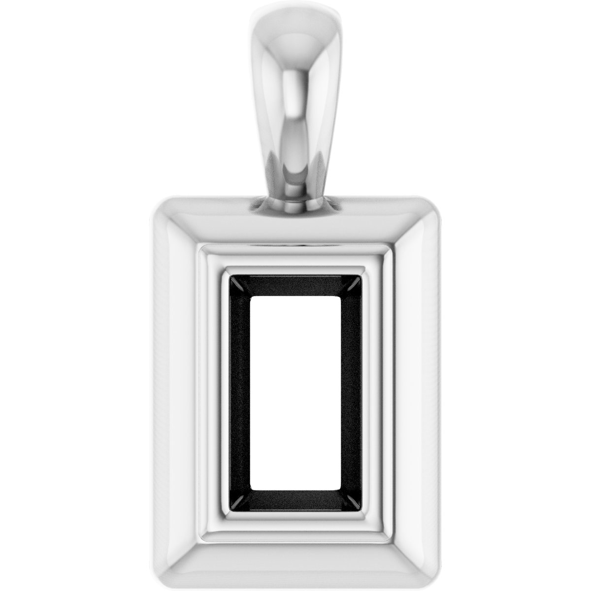 Bezel-Set Solitaire Pendant