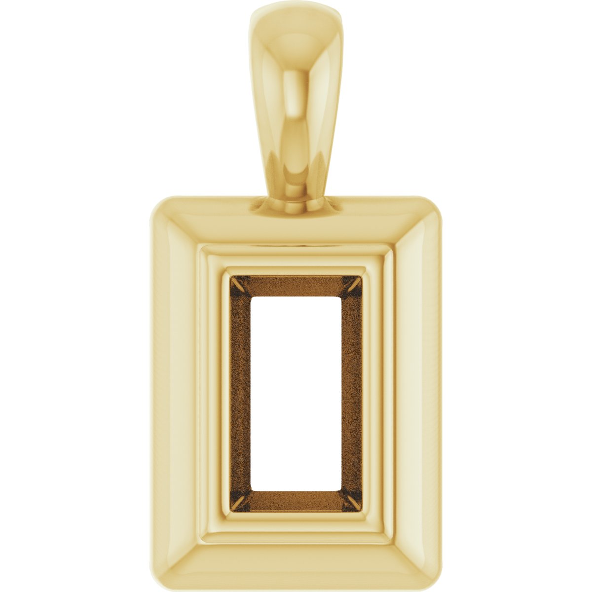 Bezel-Set Solitaire Pendant