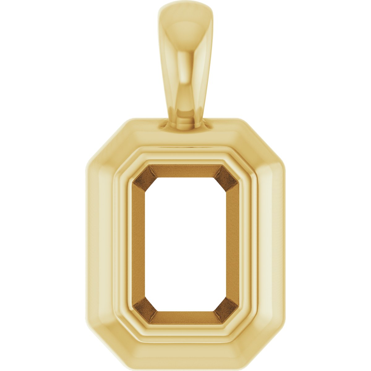 Bezel-Set Solitaire Pendant