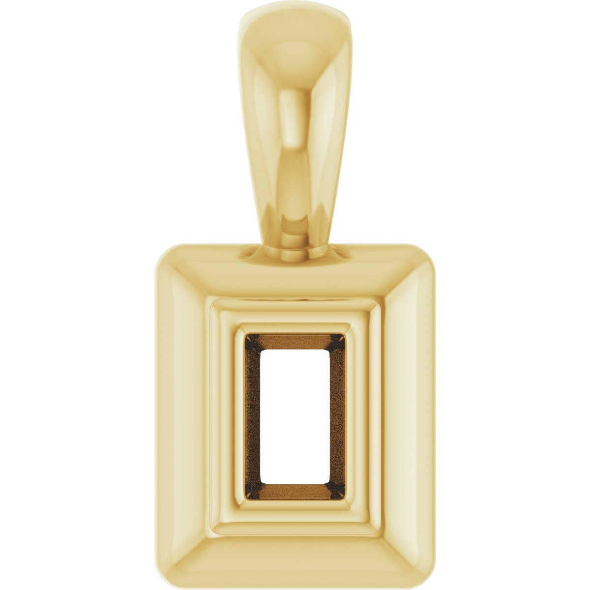 Bezel-Set Solitaire Pendant