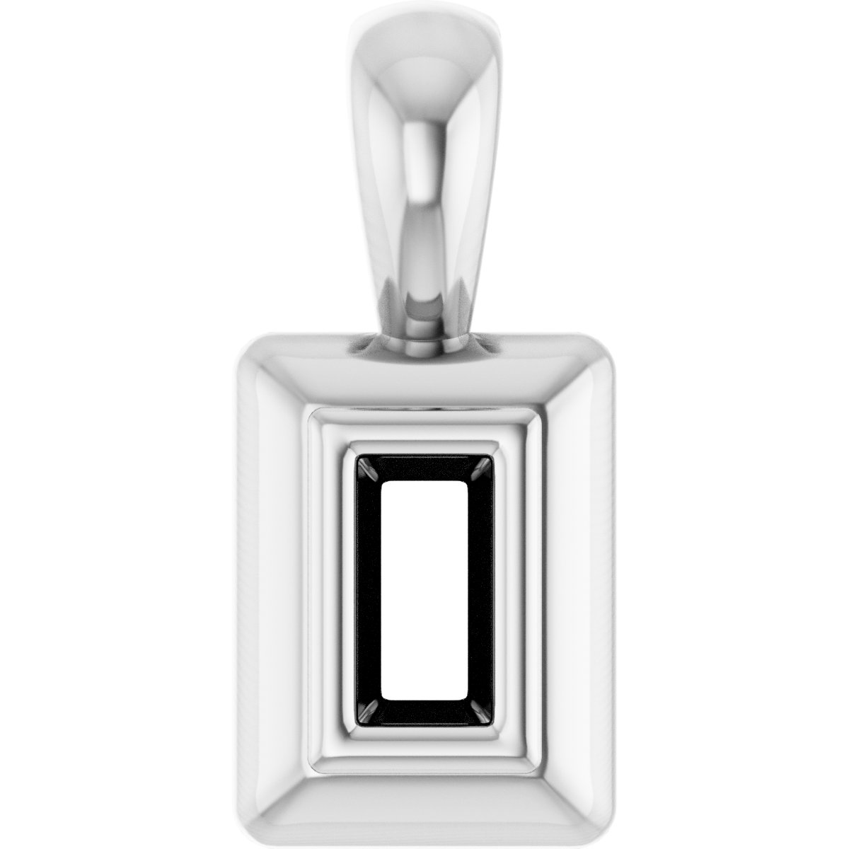 Bezel-Set Solitaire Pendant