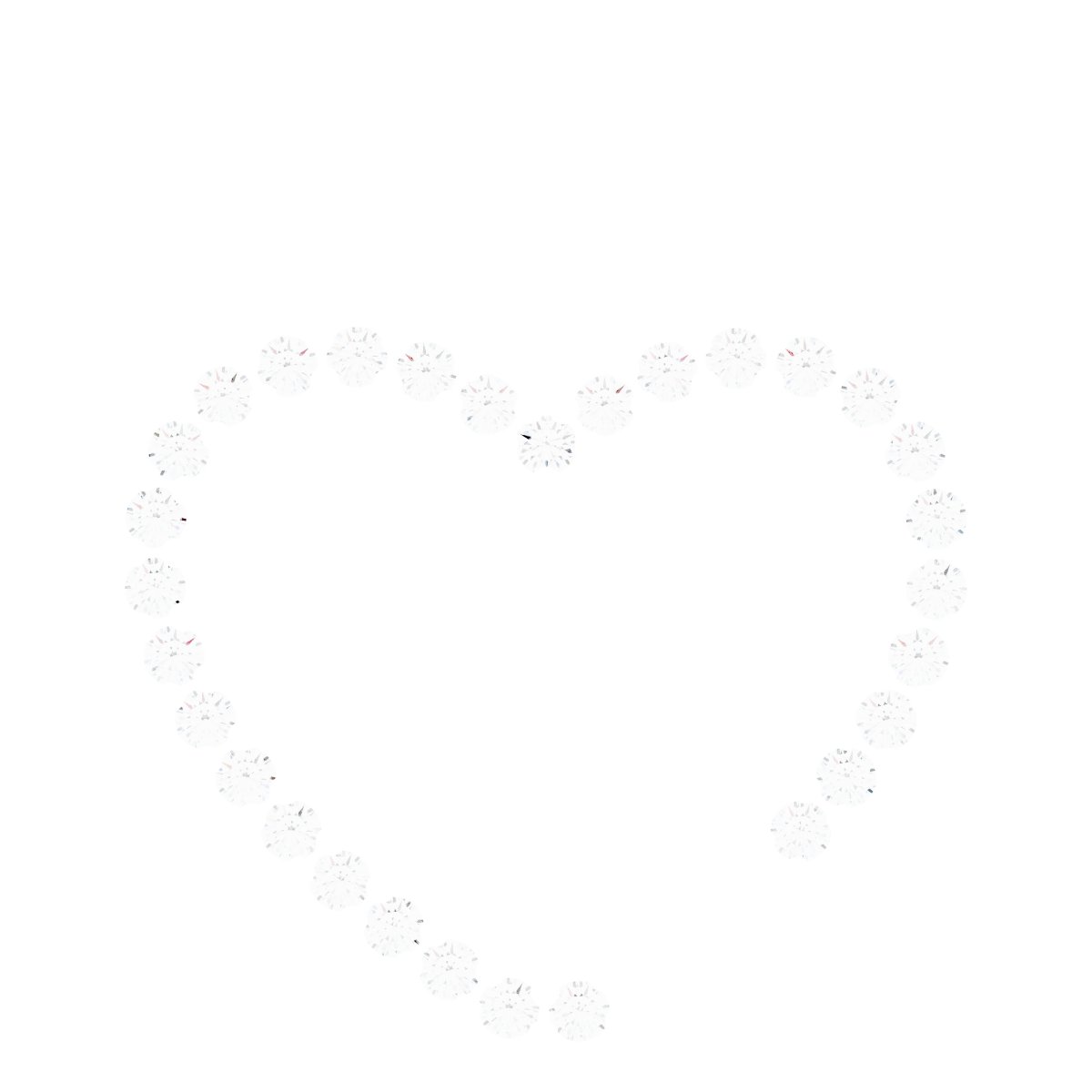 Accented Family Heart Pendant