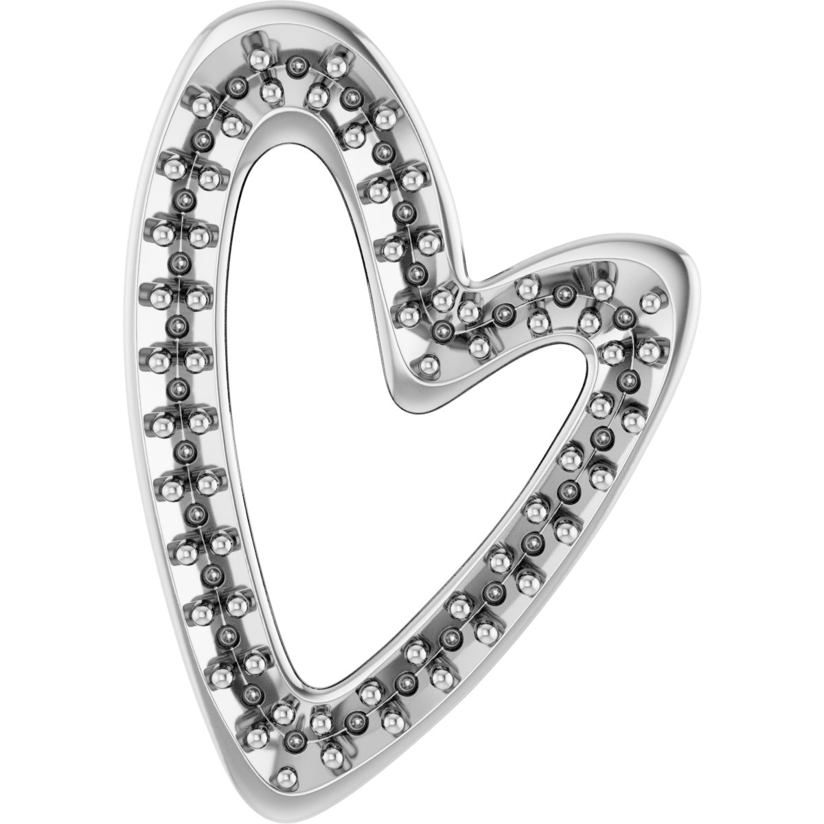 Accented Heart Necklace or Pendant