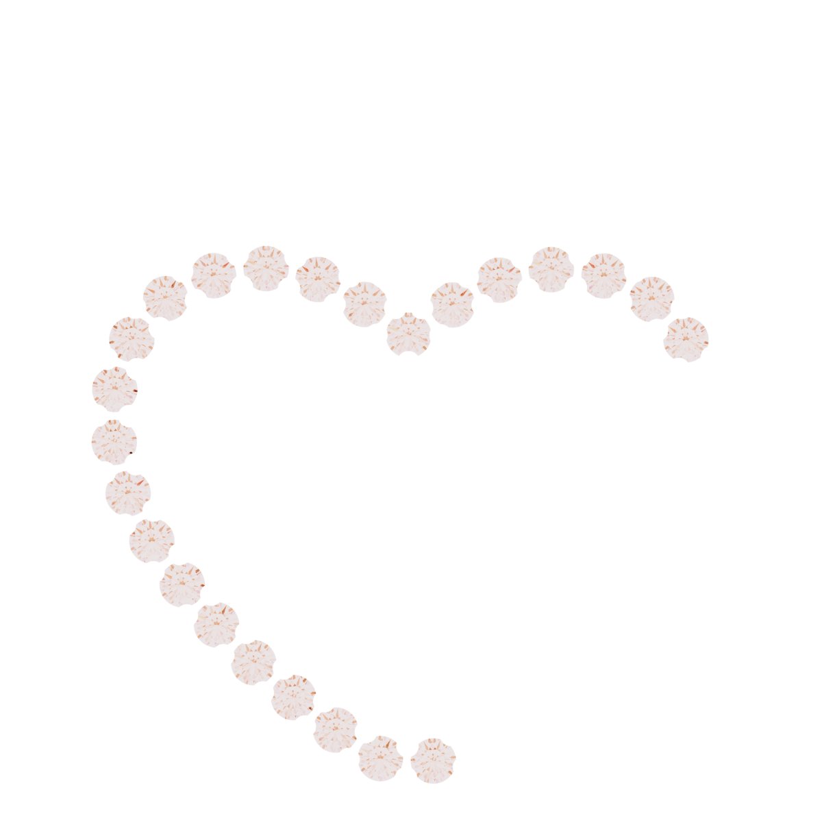 Accented Family Heart Pendant