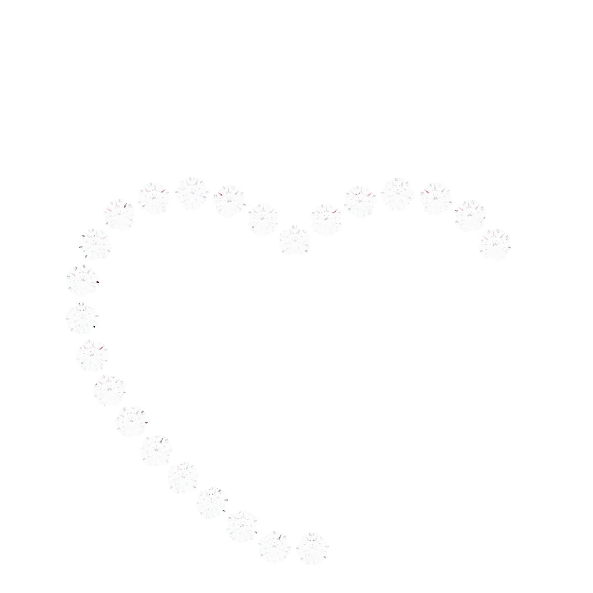 Accented Family Heart Pendant