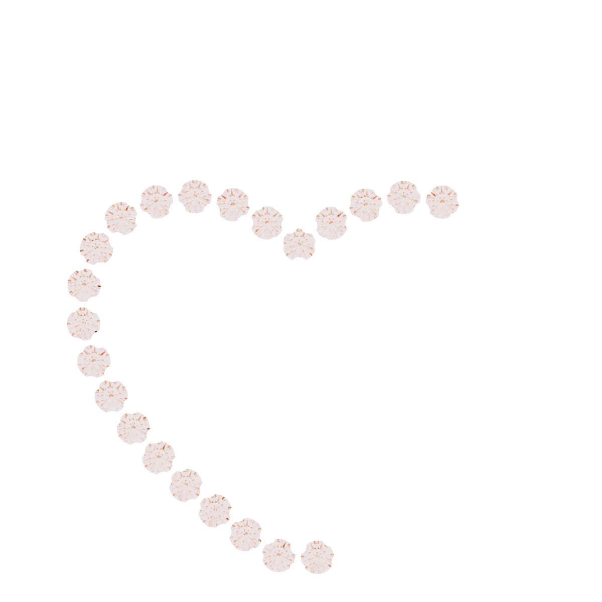 Accented Family Heart Pendant