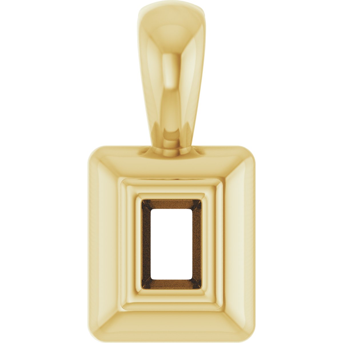 Bezel-Set Solitaire Pendant
