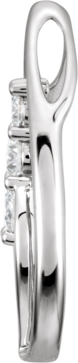 1/2 CTW Natural Diamond Pendant view 2