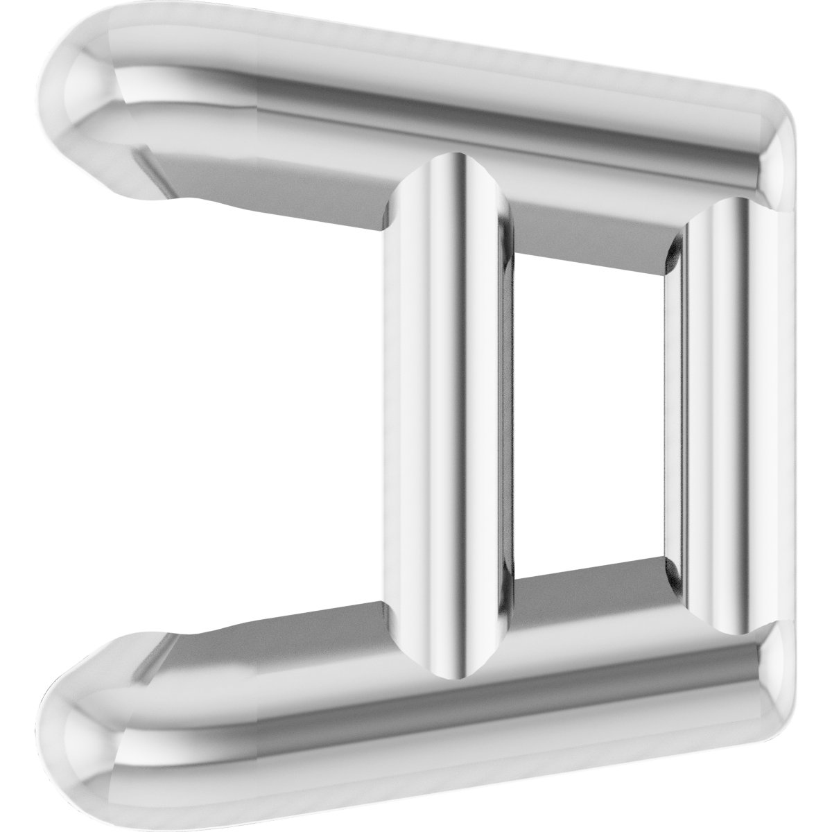Square 4-Prong Ultra-Lightweight Earring Setting