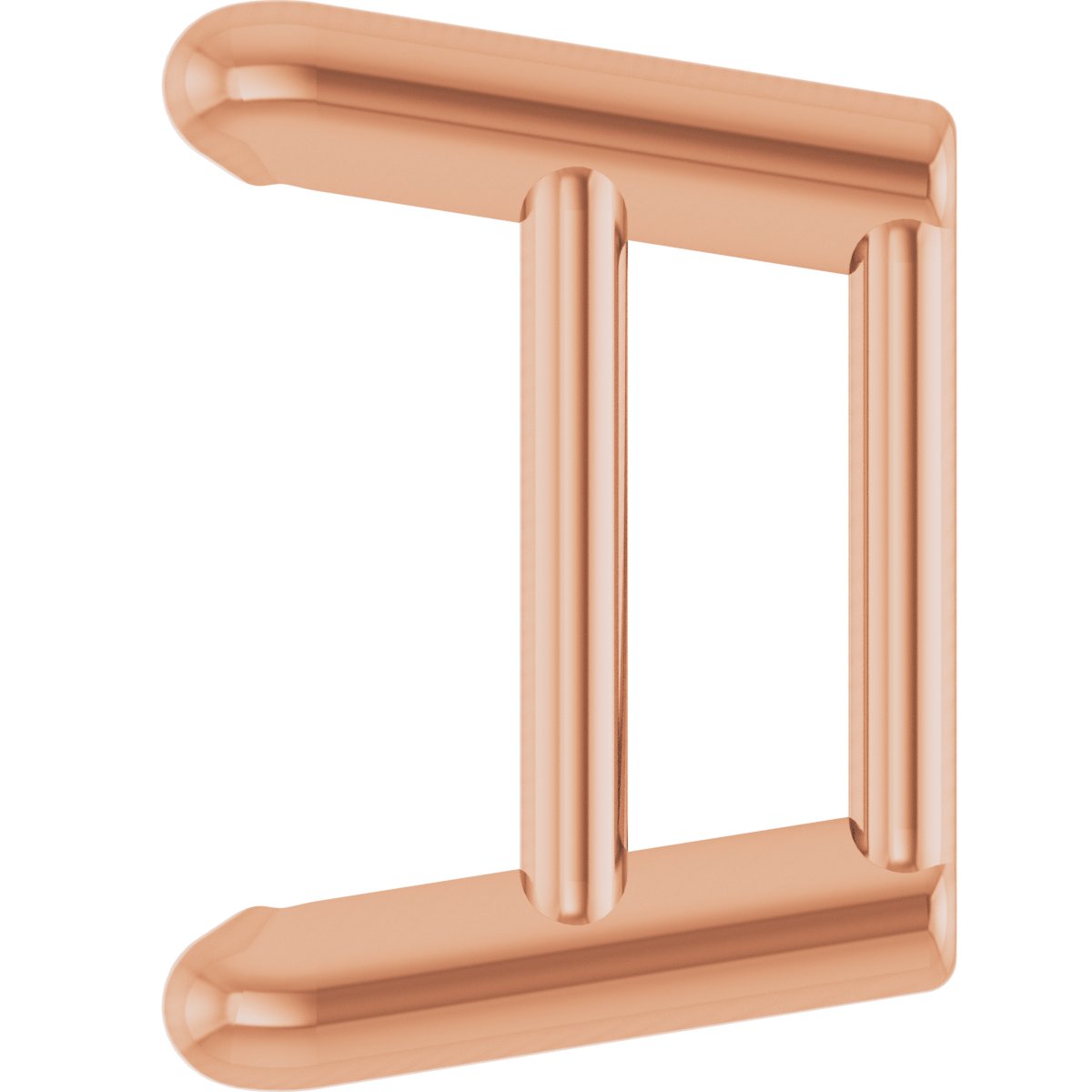 Square 4-Prong Ultra-Lightweight Earring Setting