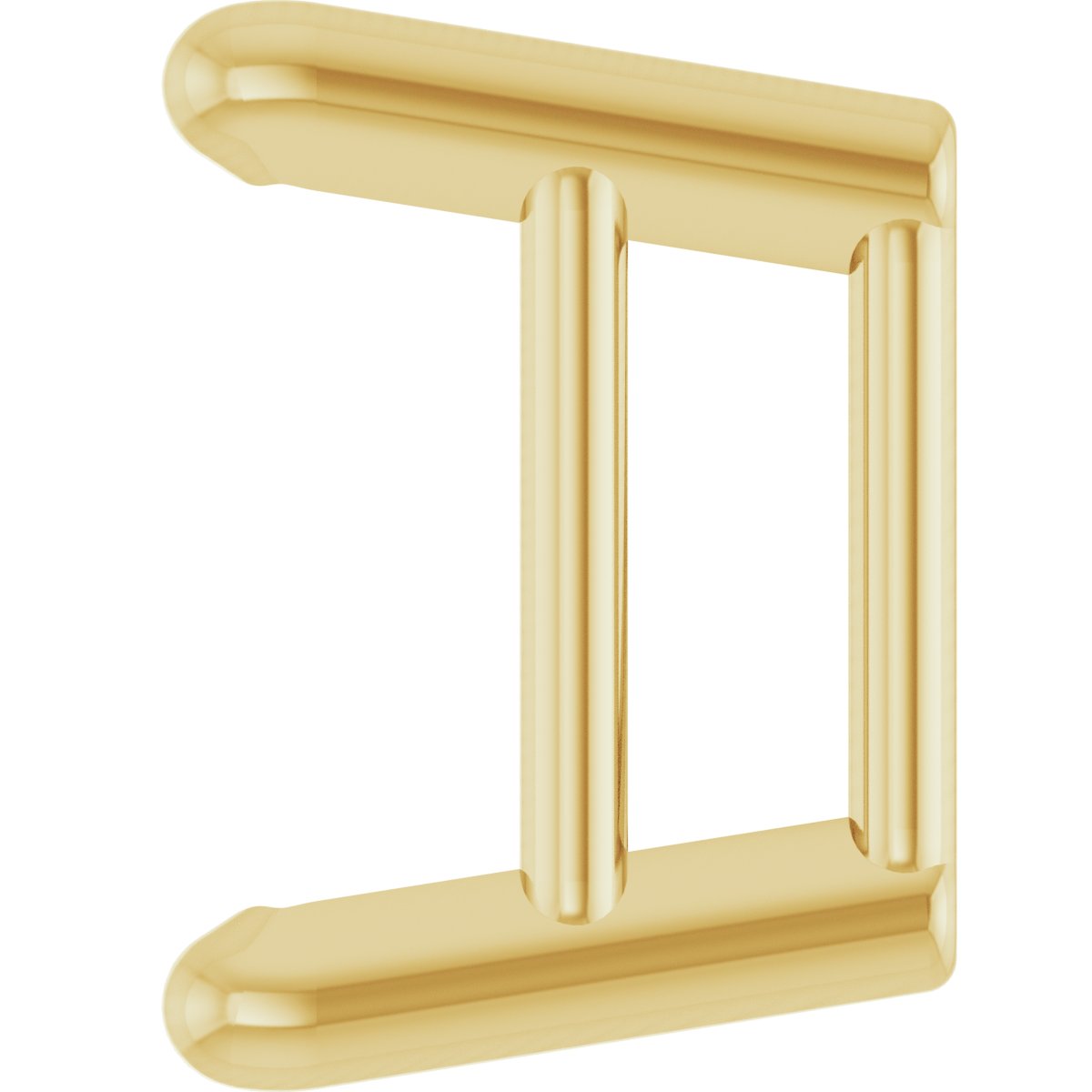 Square 4-Prong Ultra-Lightweight Earring Setting