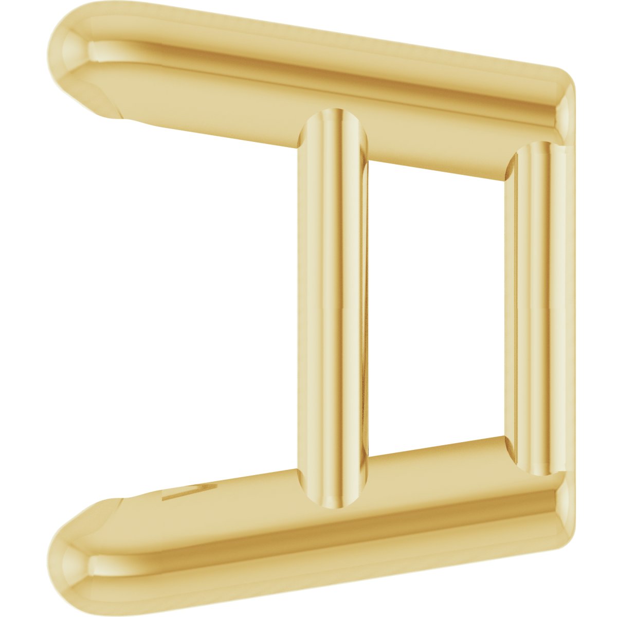 Square 4-Prong Ultra-Lightweight Earring Setting